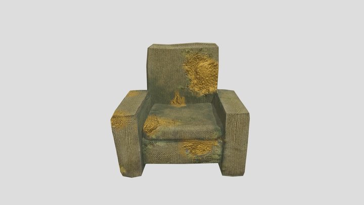 Old Sofa 3D Model