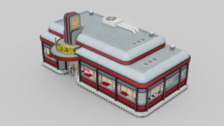 50s Diner 3D Model