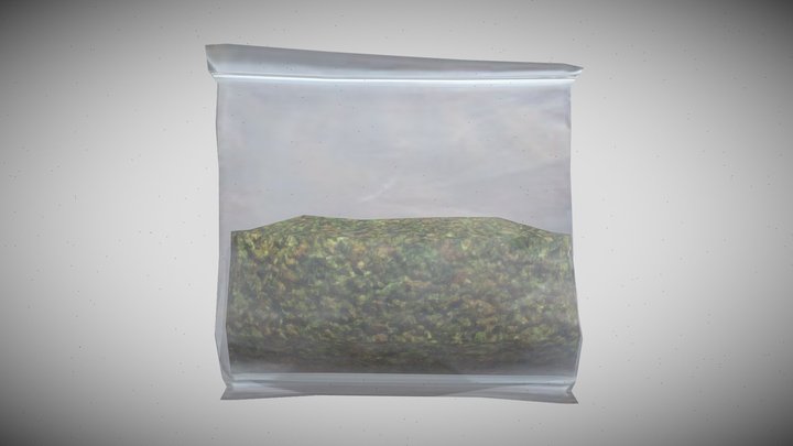 Weed Bag Half Full – Free 3D Model STL