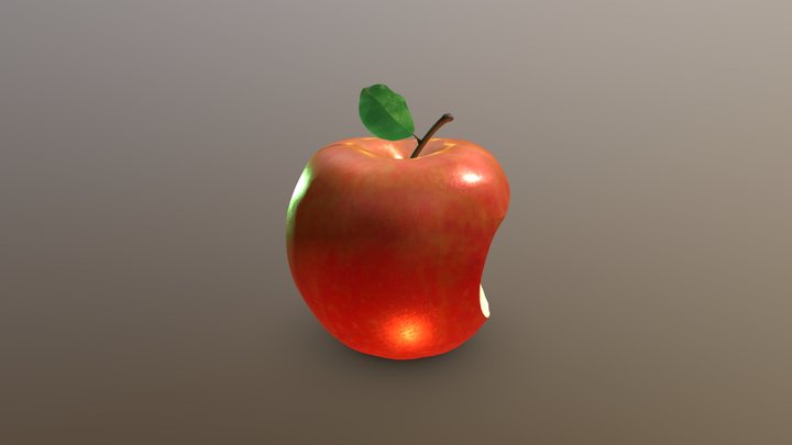Apple With A Bite! 3D Model