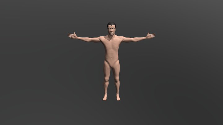 T-Pose Full Body 3D Model