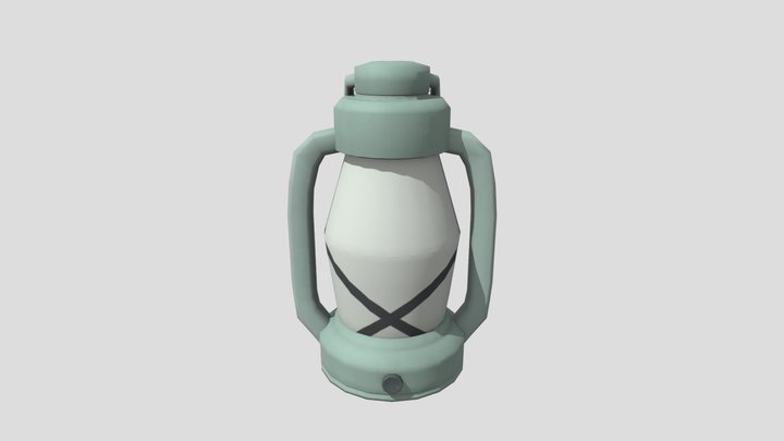 Low Poly Lantern 3D Model