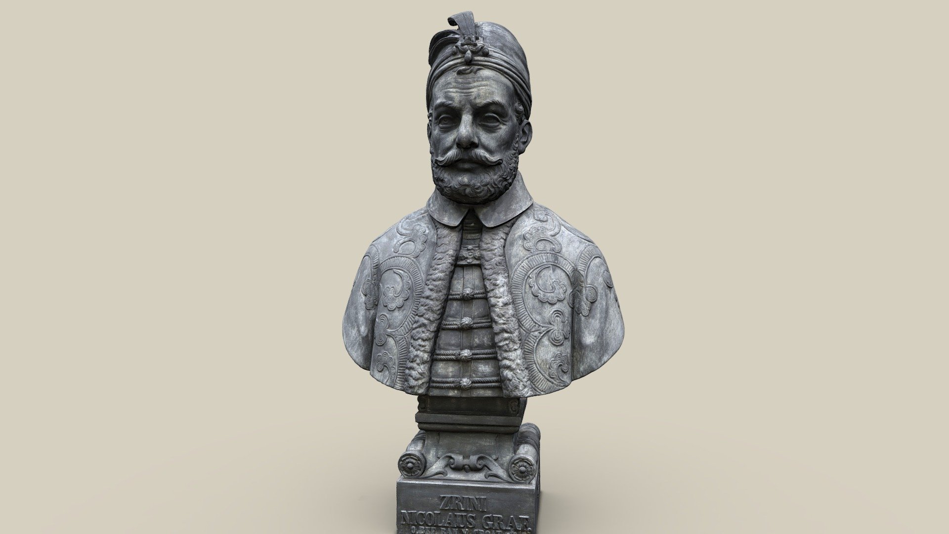 Büste Zrinyi — Sketchfab embed 3D viewer