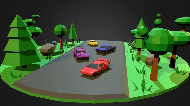 Road Fury Assets 3D Model