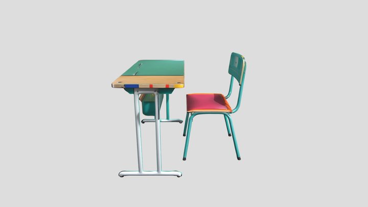 Mobiliario escolar – Modèle 3D gratuit STL