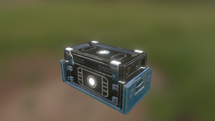 Sci-Fi Crate 3D Model