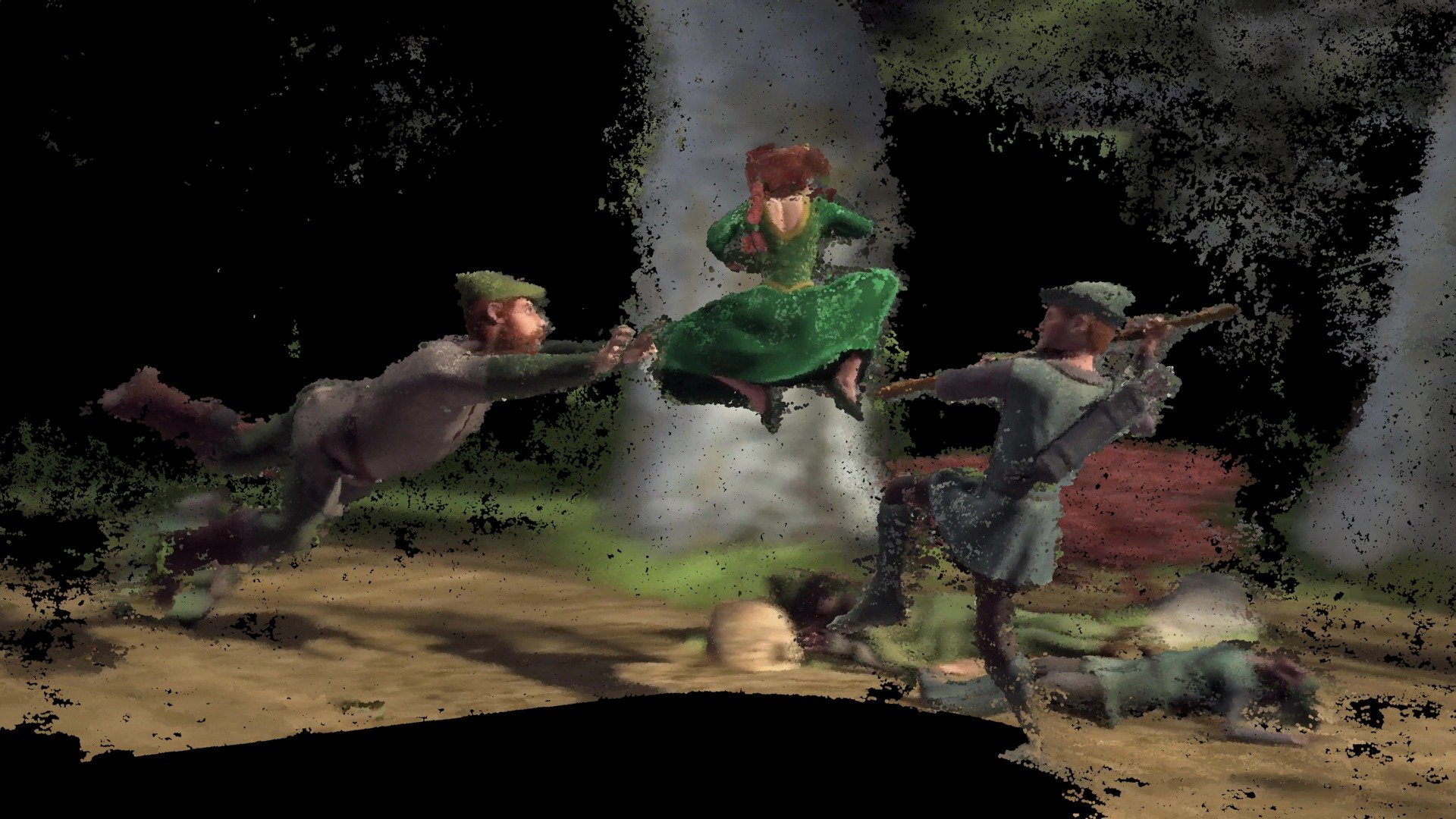 Movie 3D scan - Fiona from Shrek (Matrix parody)