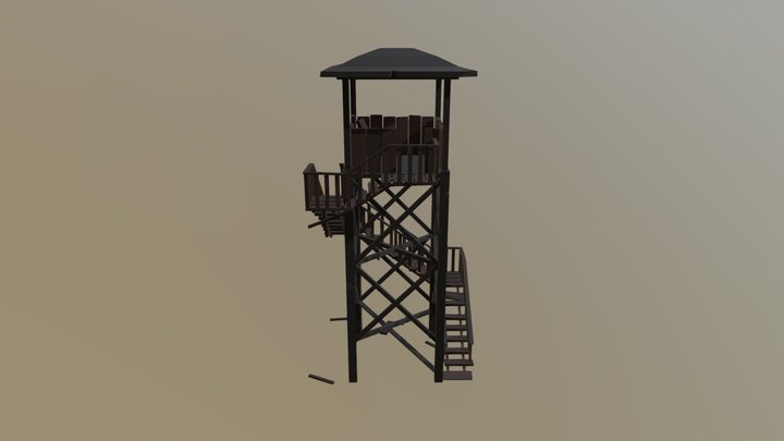 Torre Vigilancia Rota 3D Model