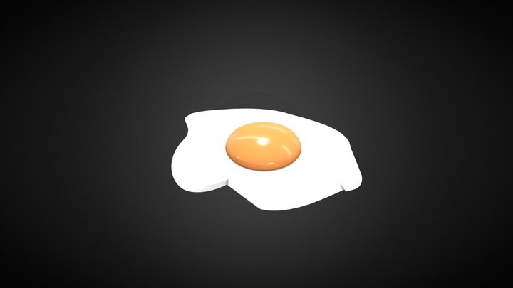 Fried Egg 3D Model