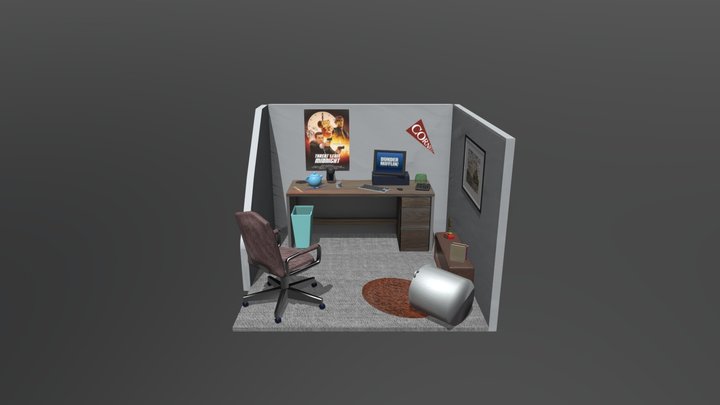Office Space 3D Model