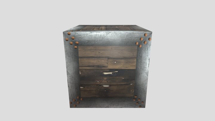 Crate 3D Model