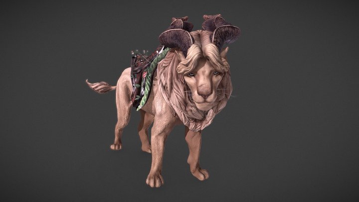 University project - Lion 3D Model