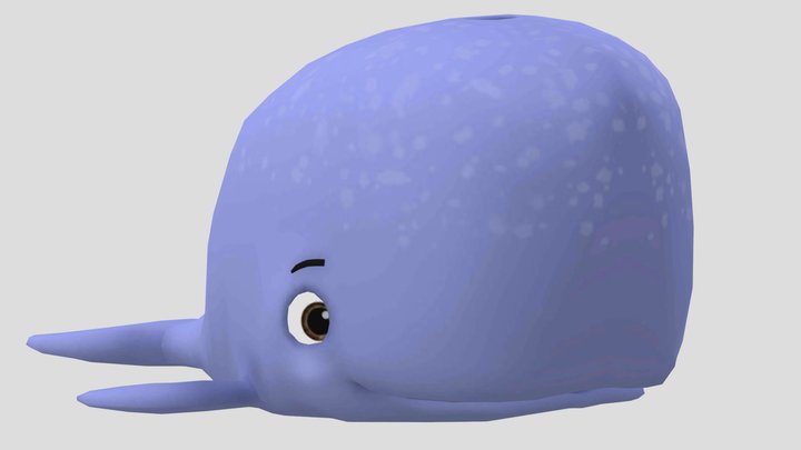 Baby Whale 3D Model