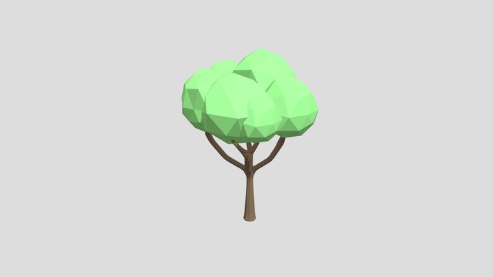 Low Poly Tree 3D Model