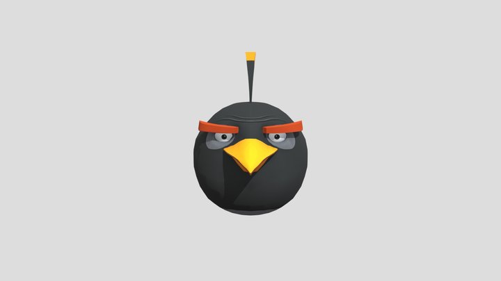 Mobile - Angry Birds Go - Bomb 3D Model