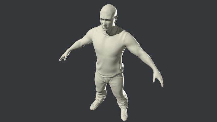 Character With Clothes HiRes 3D Model