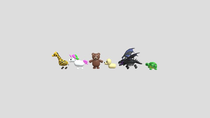 Adopt Me Pets 3D Model