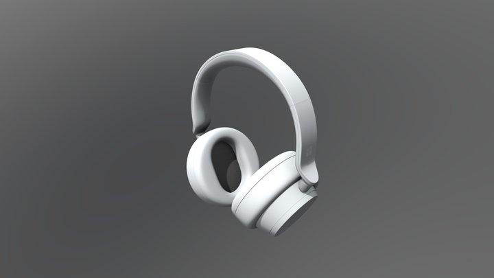 Microsoft Surface Headphones Light Grey 3D Model