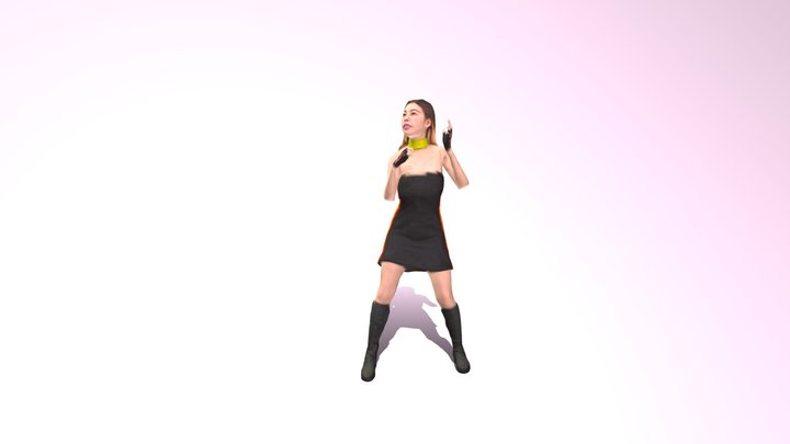 Dancing Twerk-B4 3D Model