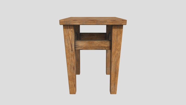 Wood Chair 3D Model