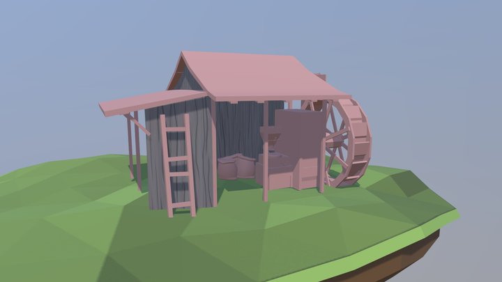 Watermill (WIP) 3D Model
