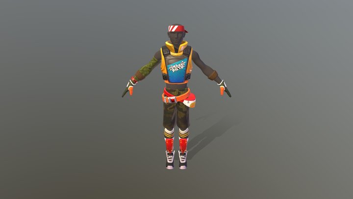 Arcade Dieselpunk M Thug Street 3D Model