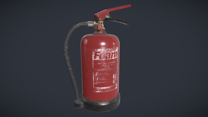 Foam Fire Extinguisher - DAE GAP 3D Model