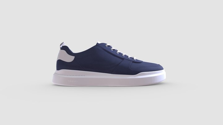 Men's GrandPrø Rally Court Canvas Sneakers 3D Model