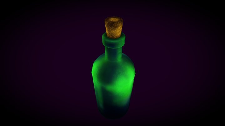 Bottle UVW 3D Model