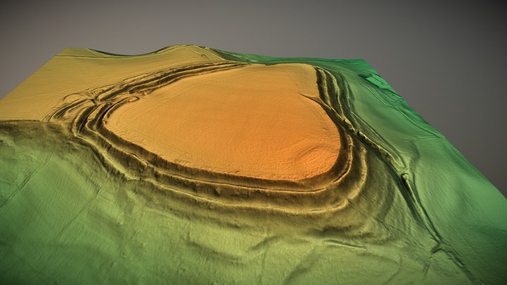 Castle Ditches, Tisbury, Wiltshire (UK) – Free 3D Model STL