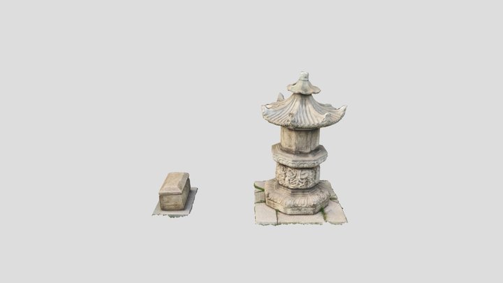 무덤&탑 - 포토그래매트리,3D맵핑, 3D스캔 3D Model
