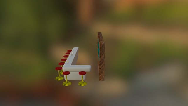 Saloon Bar 3D Model