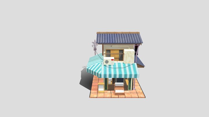 Anime style home 3D Model