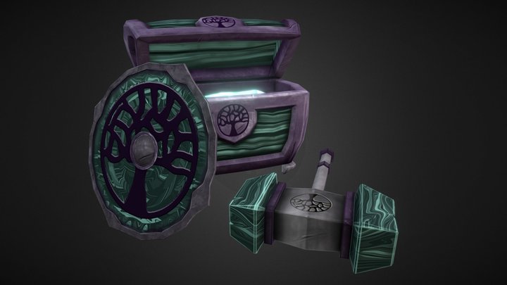 Treasure Chest 3D Model