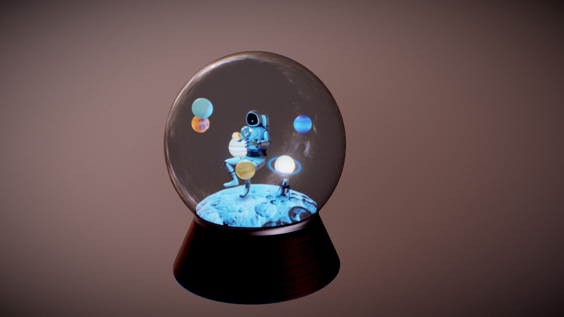 Space Ball - 3D model by Oskar Tkaczyk (@oskarrus24) [c8fa7b4] - Sketchfab