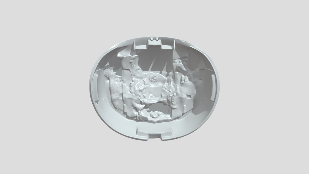 Oval plastic battery cover
