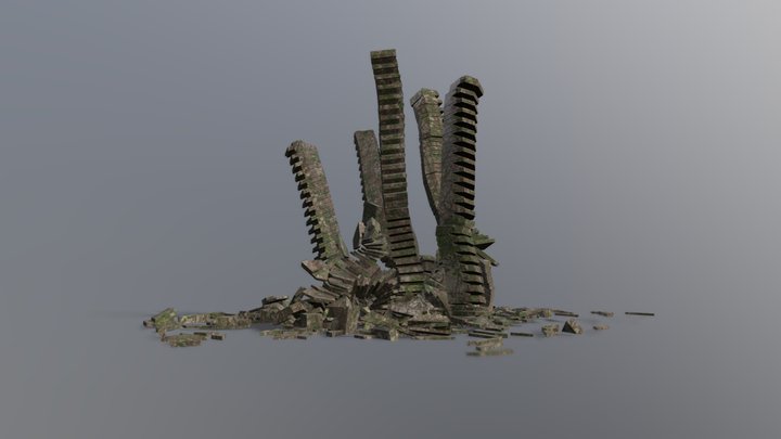 BUILDINGS DESTRUCTED 3D Model