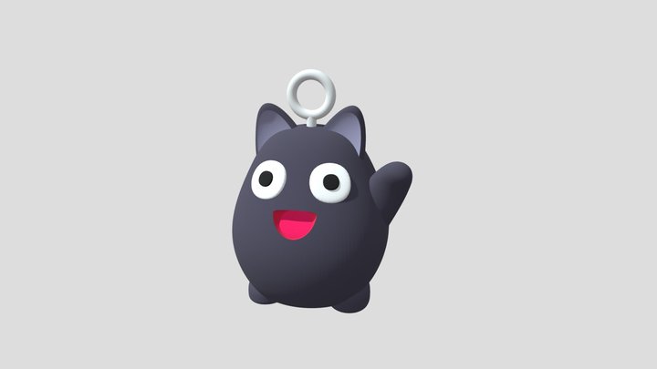 NoonaKoneko Key Chain 3D Model