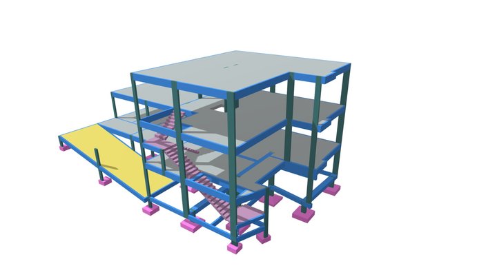 Estrutura 3D - Espaço Comercial Major Vieira 3D Model