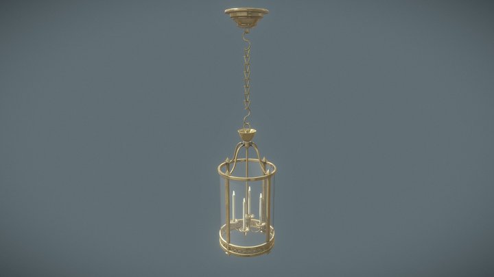 Lamp lantern Louis XVI period 3D Model