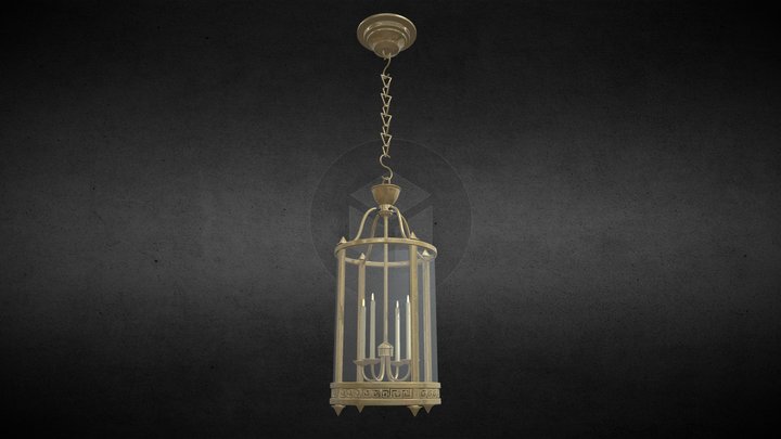 Lamp lantern Louis XVI period 3D Model