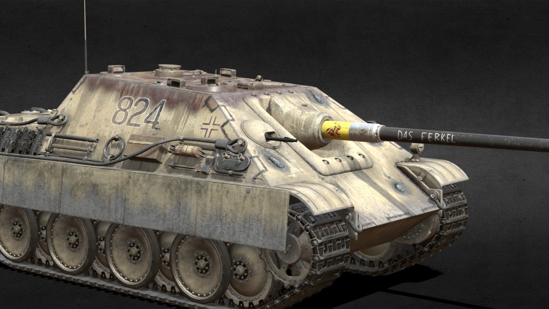 Jagdpanther G1 - 3D model by KEOMOPS [c8fe2f2] - Sketchfab