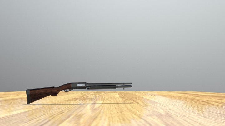 Pump Shotgun 3D Model