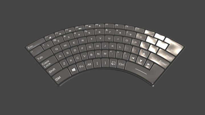 Dainty | Designer Keyboard 3D Model