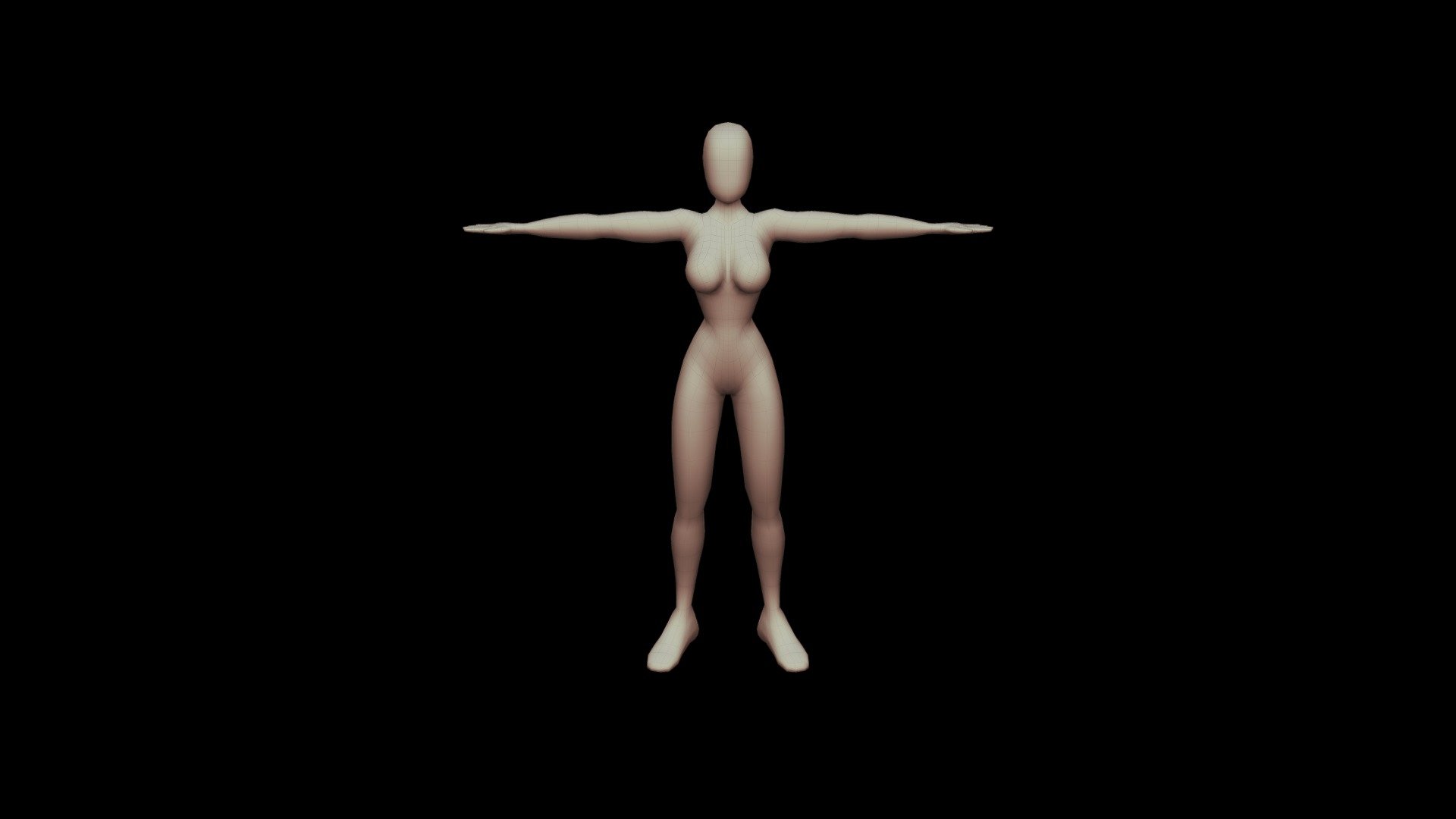 Ultimate Female Base Mesh 3d model pack