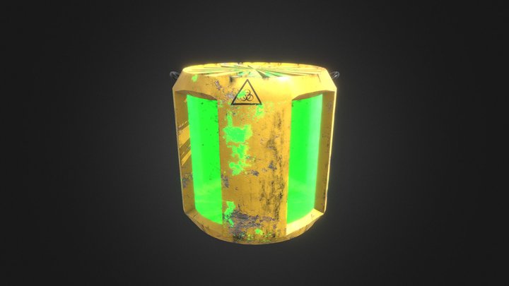 Sci-fi Barrel version 2 3D Model