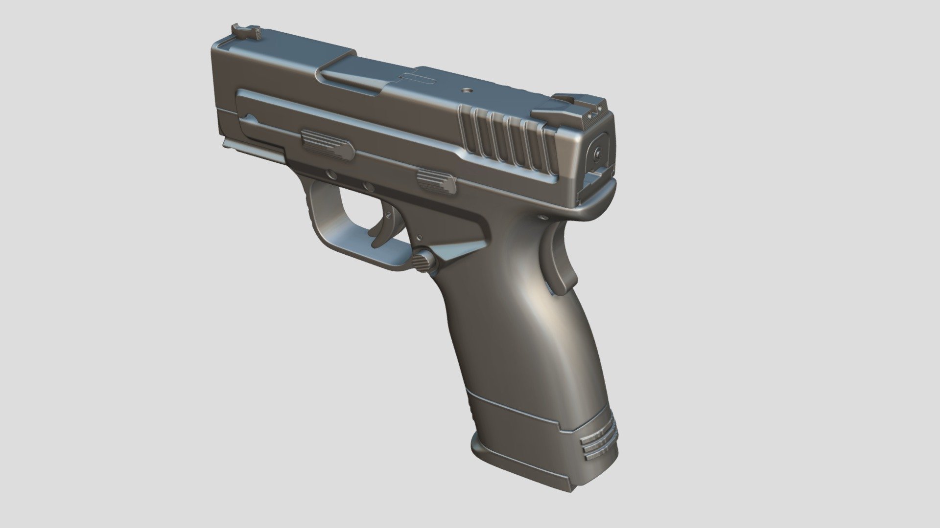Springfield XD MOD.2 Sub-compact 3” 9MM Highpoly - 3D model by SeveN ...