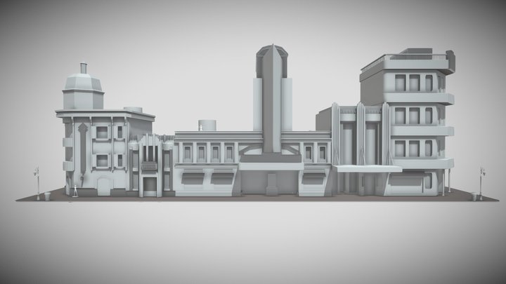 artdeco-block 3D Model