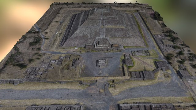 Pirámida del Sol, Teotihuacan. 3D Model