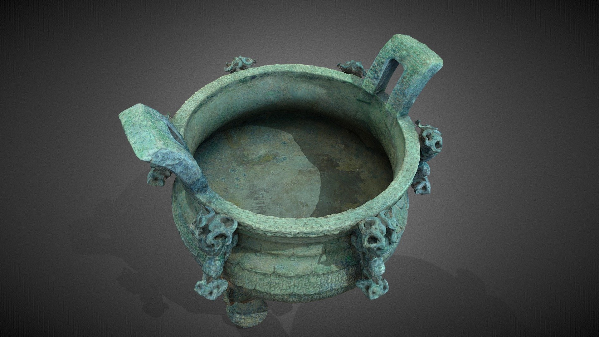 中国古代青铜鼎模型- 3D model by mozhu921958492 (@mozhu921958492